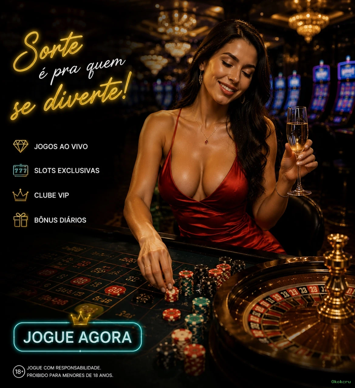 Imagem promocional da experiência de game da Okokcru